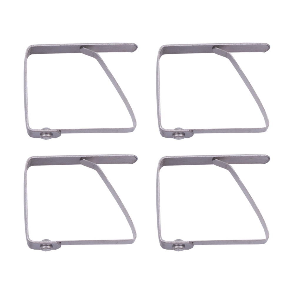 6x 4pc Appetito Stainless Steel Home Kitchen Tablecloth Clips