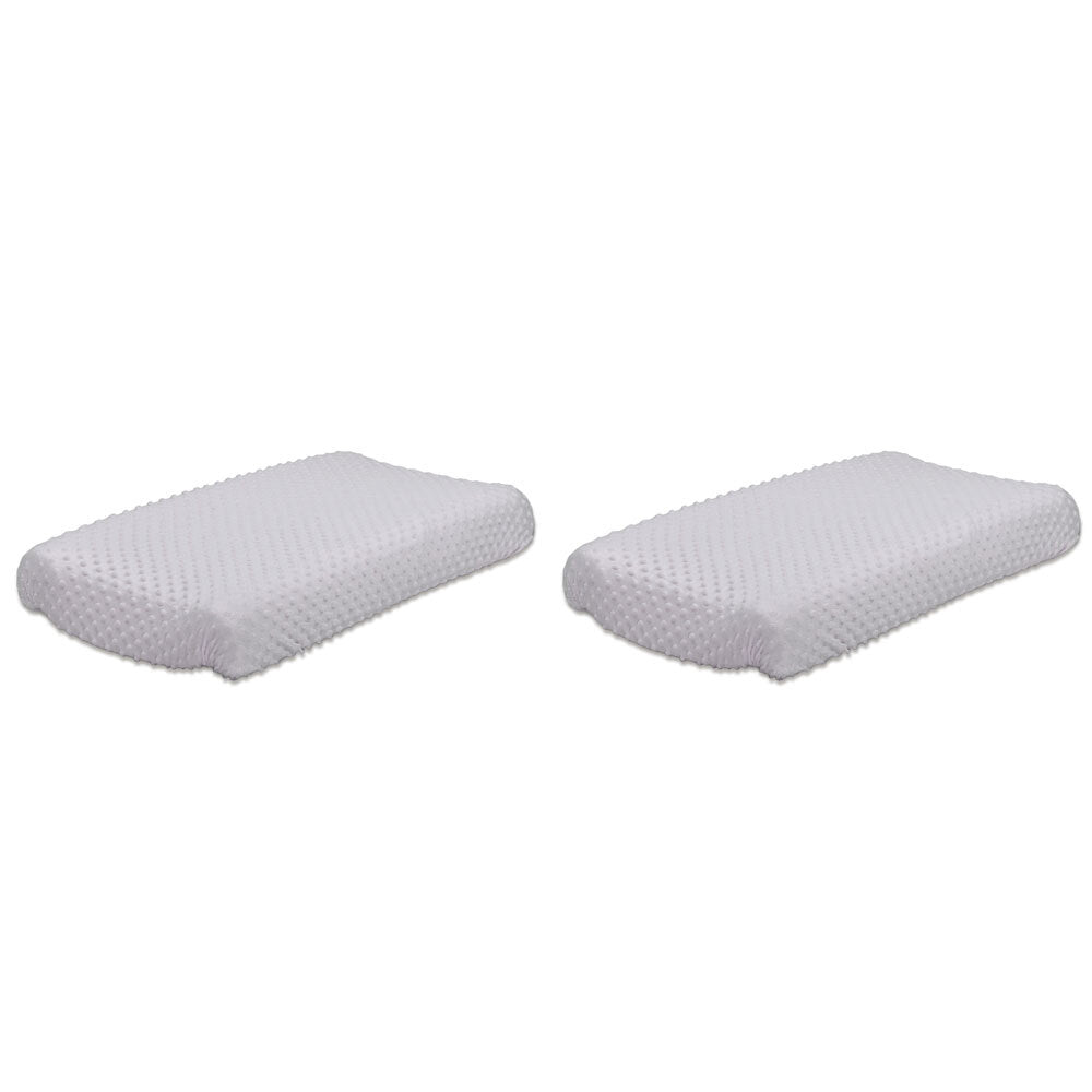 2PK Little Haven Baby/Infant Change Pad Cover Dot Velour 81cm - Grey