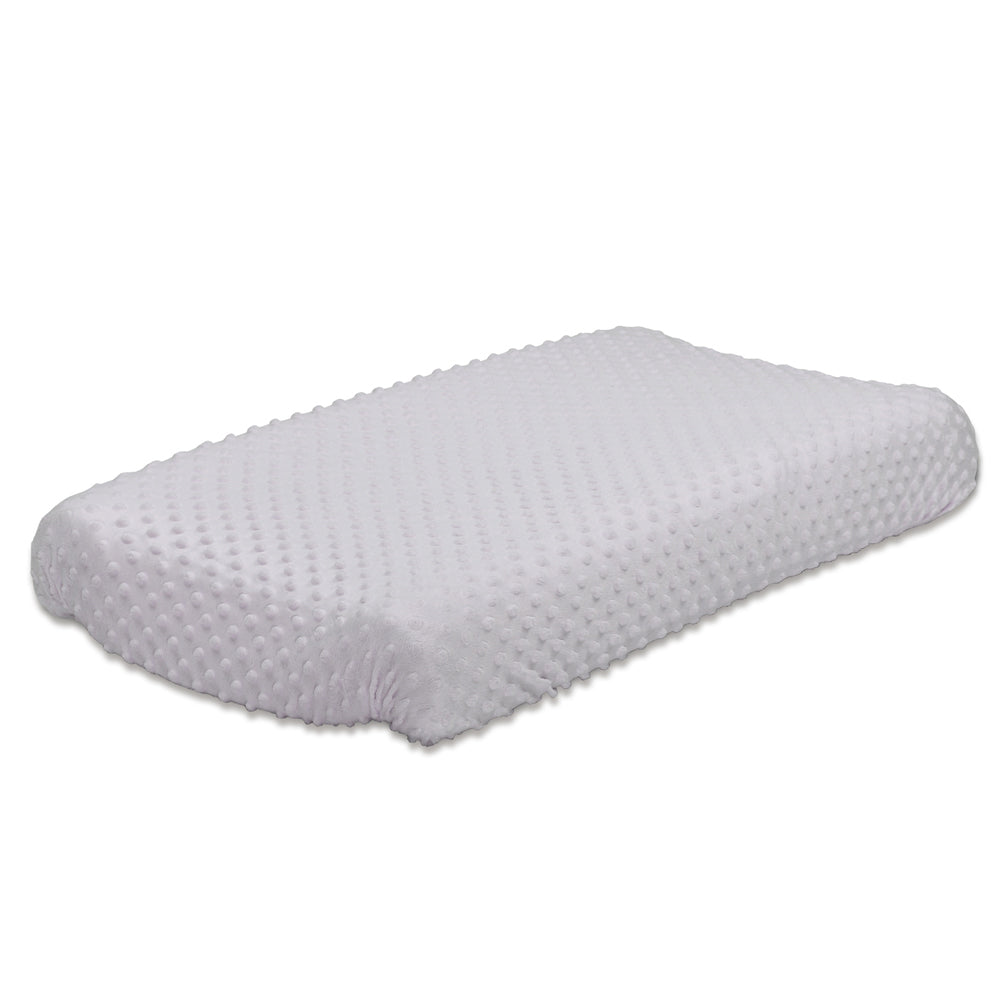 2PK Little Haven Baby/Infant Change Pad Cover Dot Velour 81cm - Grey