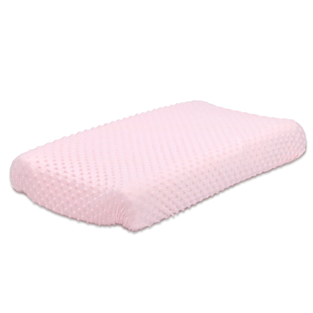 2PK Little Haven Baby/Infant Change Pad Cover Dot Velour 81cm - Pink