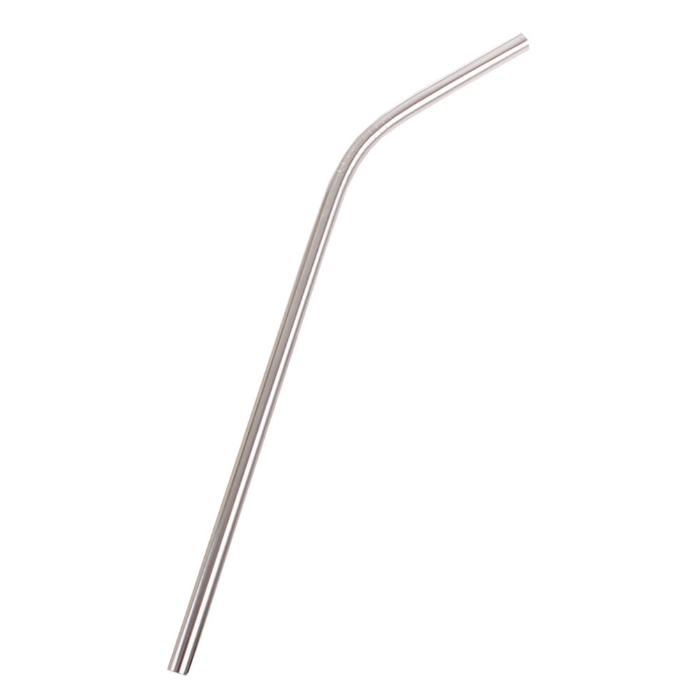 24PK Appetito Stainless Steel Reusable Bent Drinking Straws Home Kitchen