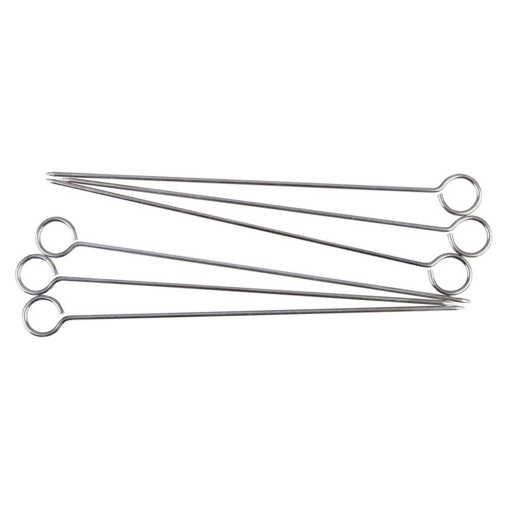 6x 6pc Appetito Chrome Skewers 10"/25cm Home Kitchen Cooking