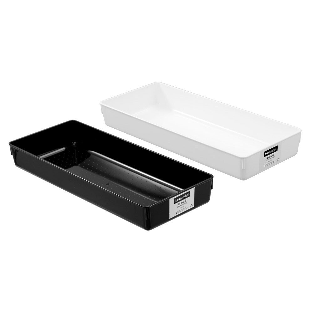 8PK Boxsweden Drawer Organiser Tray Rectangle 38x15cm - Assorted