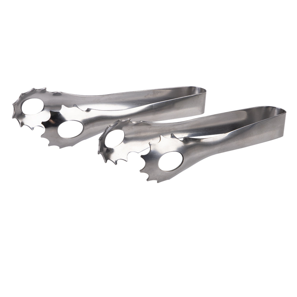 4x 2pc Appetito Stainless Steel Appetiser Tongs 13cm