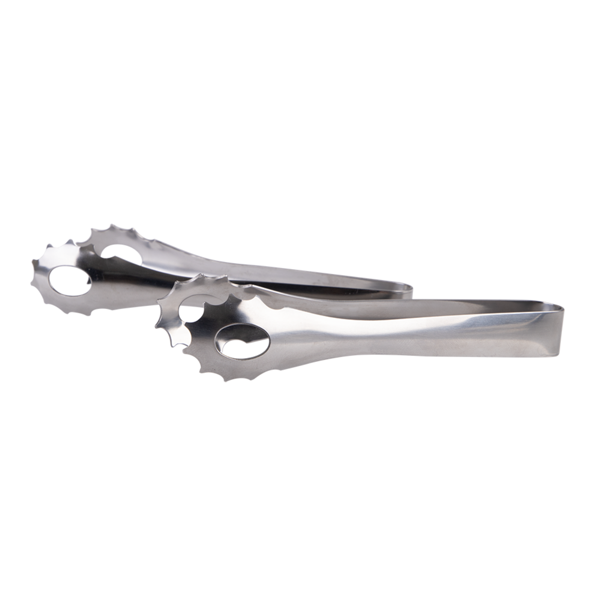 4x 2pc Appetito Stainless Steel Appetiser Tongs 13cm