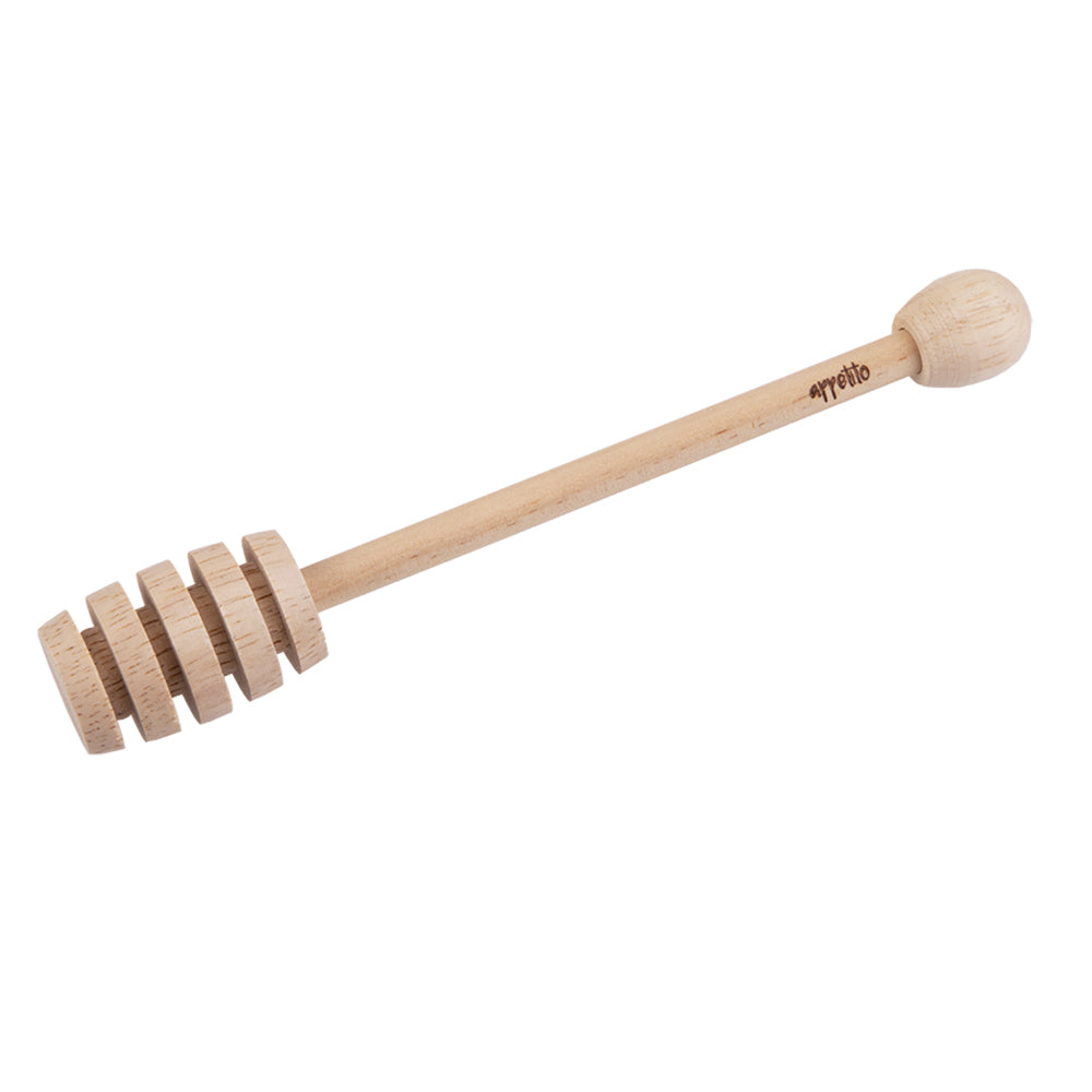 6PK Appetito Wood Honey Dipper Home Kitchen Server