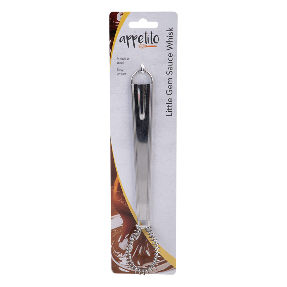 4PK Appetito Stainless Steel Little Gem Sauce Whisk Home Kitchen Cooking