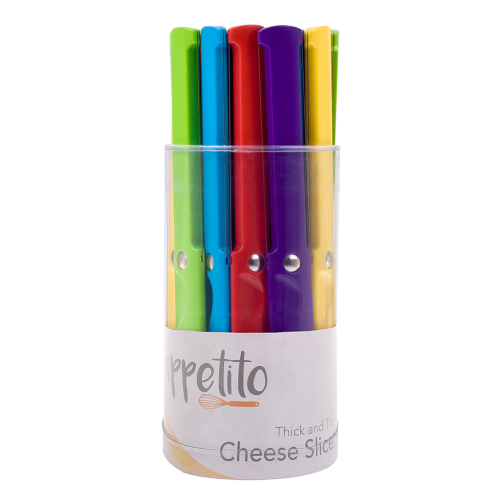 4x Appetito Cheese Slicer Thick & Thin Set Assorted