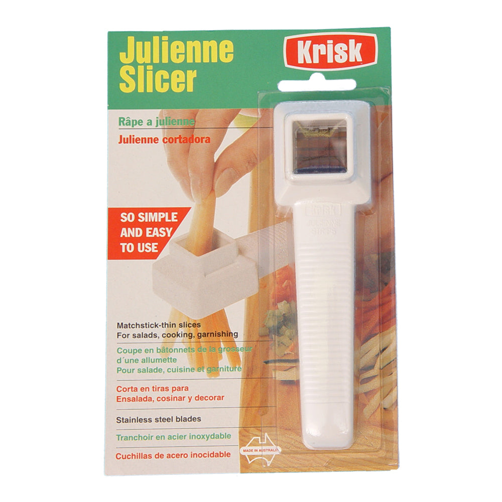 3PK Krisk Julienne Vegetables Slicer Kitchen Accessories White