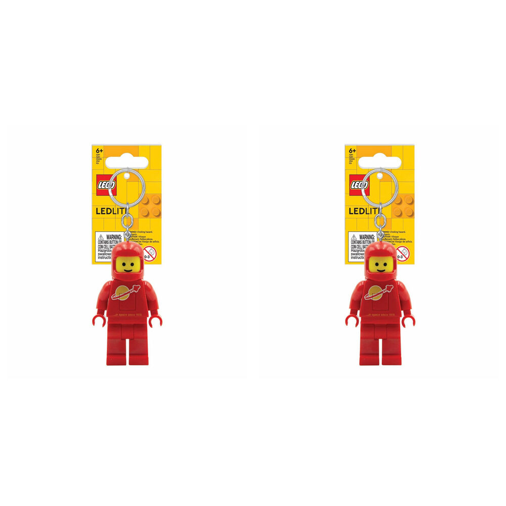 2PK Lego Minifigures Spaceman/Baby Spaceman Keychain Lights Assorted 6y+