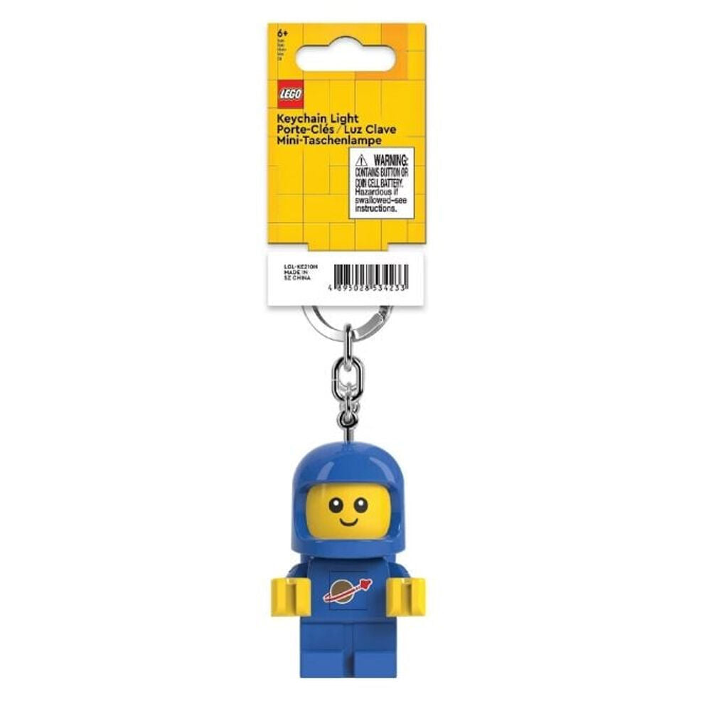 2PK Lego Brick Keychain Light Spaceman Baby Hanging Accessory Key Ring Charm