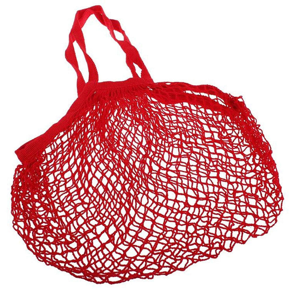 2PK Sachi Cotton String Bag Long Handle Red