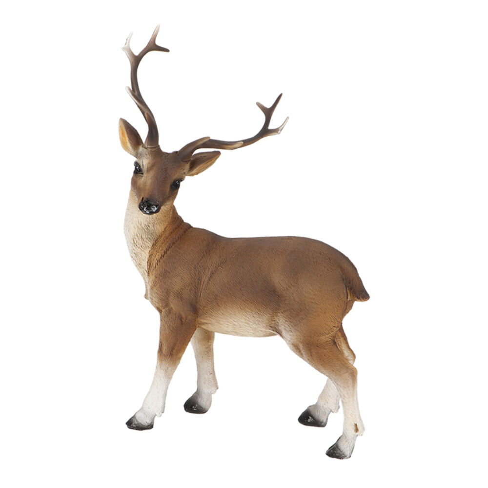 Esschert Design Red Deer Statue Medium Ornament 25cm Brown