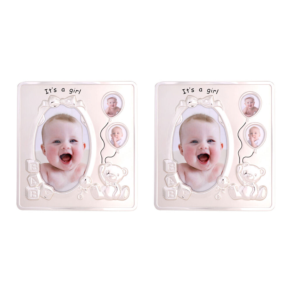 2PK Gibson Gifts Teddy 3-Collage Photo Frame Home Decor - Girl