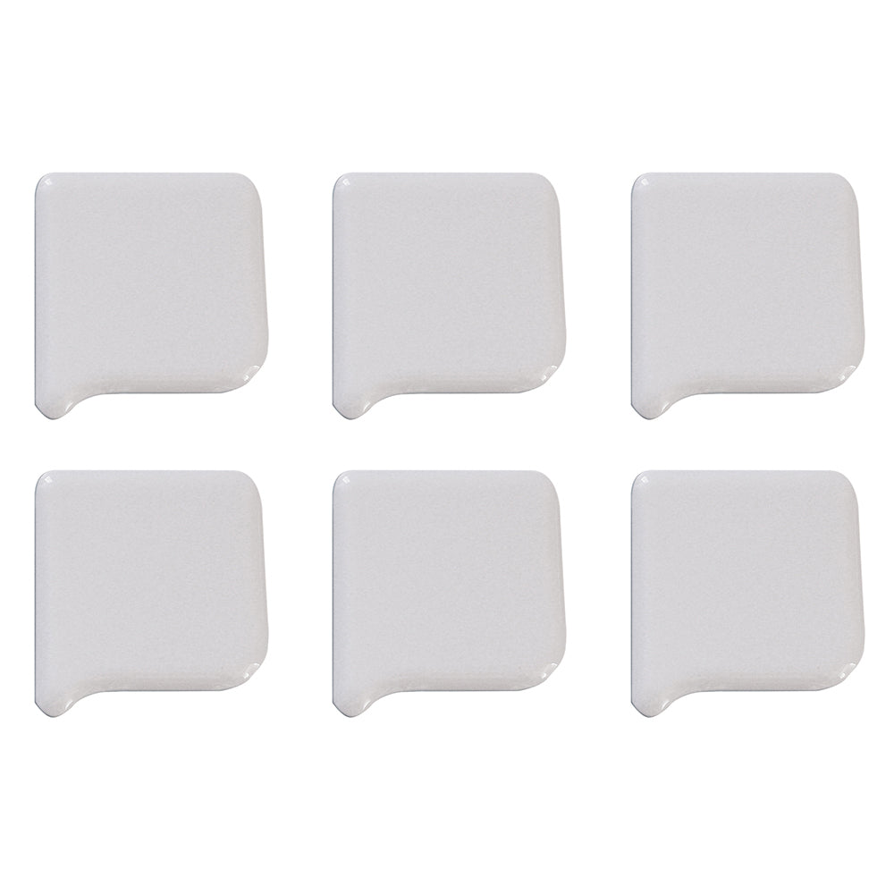 6PK R&M Nylon Super Scraper Cooking Utensil Kitchenware - White