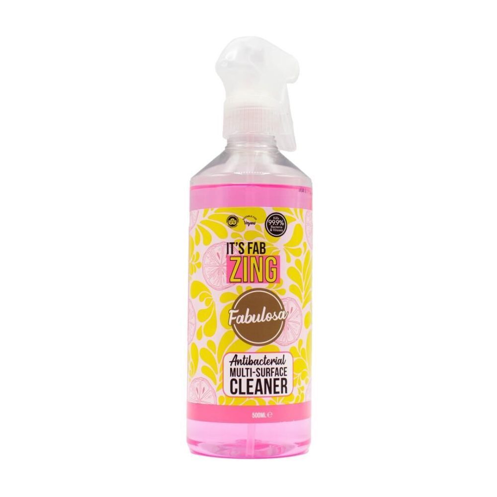 6PK Fabulosa 500ml Anti Bacterial Multi Surface Cleaner Its Fab Zing