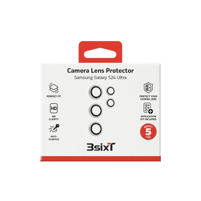 3PK 3sixT Camera Lens Protector For Samsung GS24 Ultra w/ Application Kit