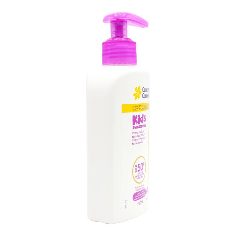 2PK Cancer Council 200ml Kids Sunscreen SPF50+ Body Lotion