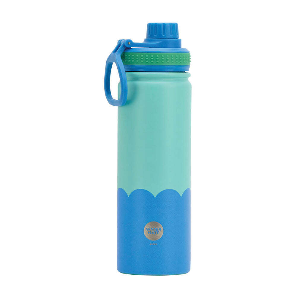 2PK Annabel Trends Watermate Wave 600ml Stainless Steel Bottle Aqua Blue