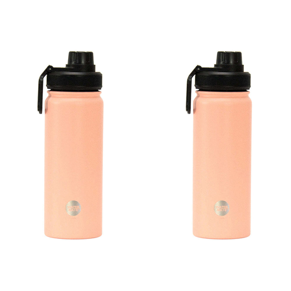 2PK Annabel Trends Watermate 550ml Stainless Steel Bottle Peach