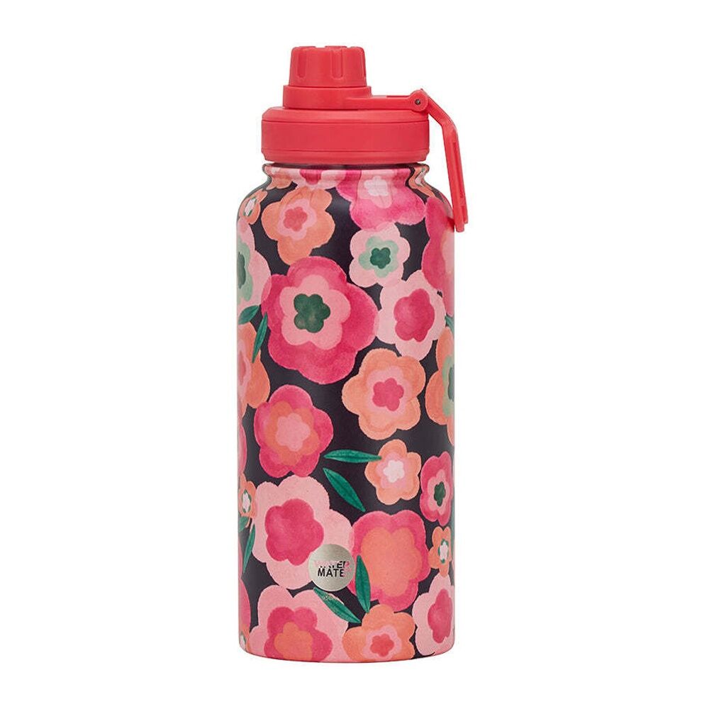2PK Annabel Trends Watermate 950ml Stainless Steel Bottle Midnight Blooms