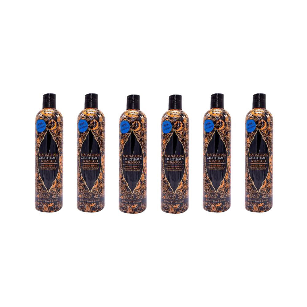 6PK Macadamia Oil Extract Shampoo 400ml For All Hair Types