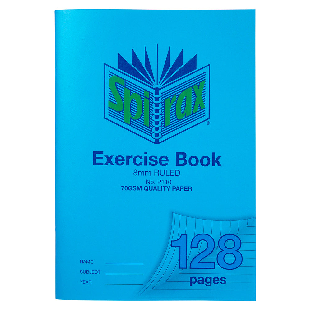 10PK Spirax 70 gsm 8mm Ruled No.P110 Excersice Book