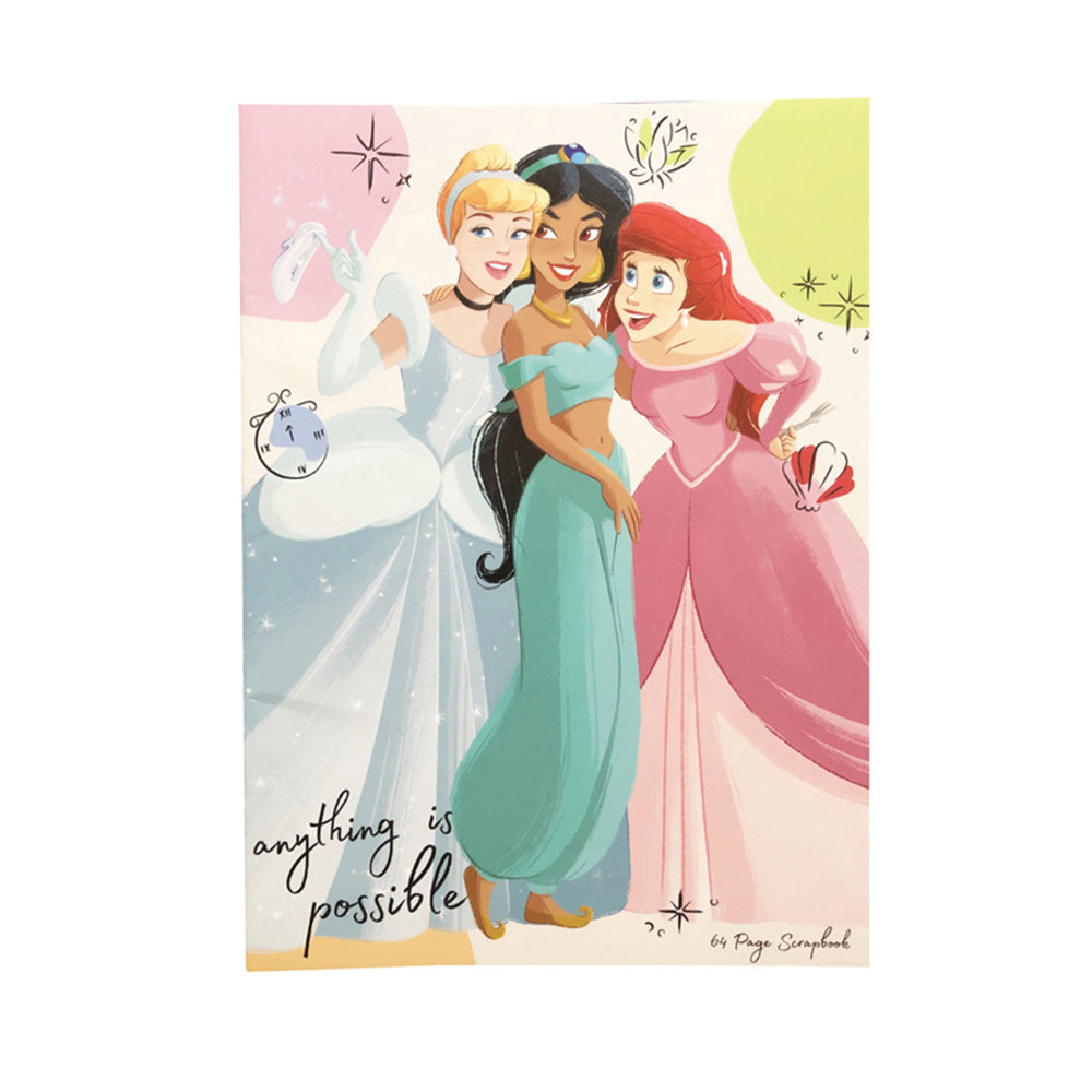 5PK Disney Princess 64-Page Scrapbook Kids Art Craft Notebook
