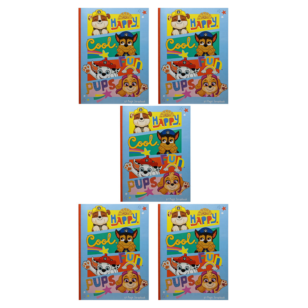 5PK Paw Patrol 64-Page Scrapbook Kids Art/Craft Notebook