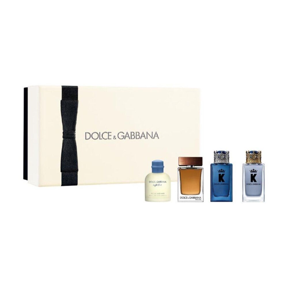 4pc Dolce & Gabbana Men Light Blue 4.5ml EDT The One 5ml EDT K 5ml EDP & EDT