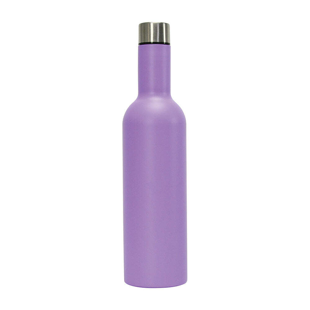 4PK Annabel Trends Stainless Steel 750ml Wine Bottle - Gelato Purple