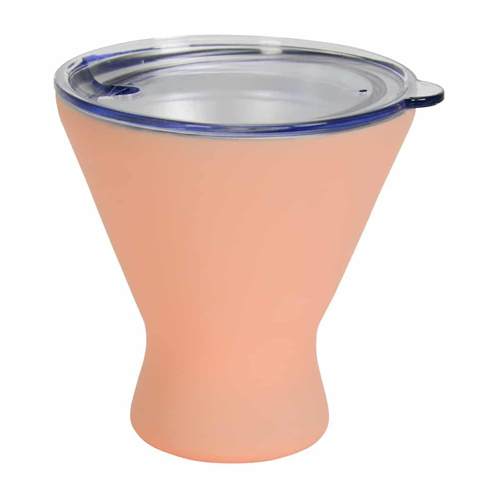 4PK Annabel Trends 250ml Stainless Steel Double Wall Cocktail Cup Gelato Peach