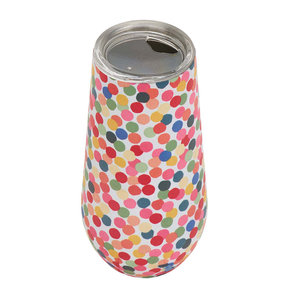 2PK Annabel Trends 175ml Stainless Steel Sparkling Flute Cup - Confetti