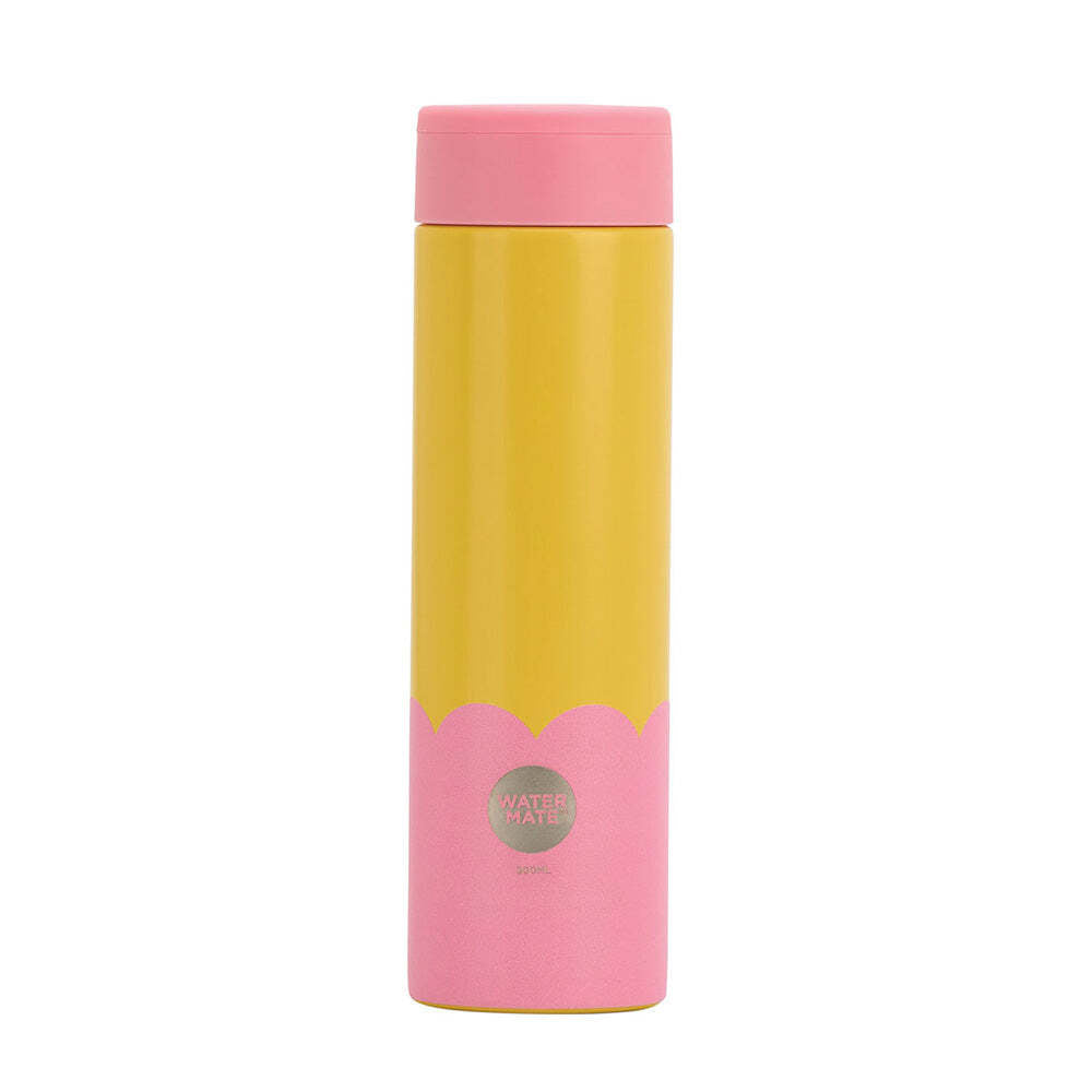 2PK Annabel Trends Stainless Steel Wave 300ml Mini Bottle - Yellow Candy