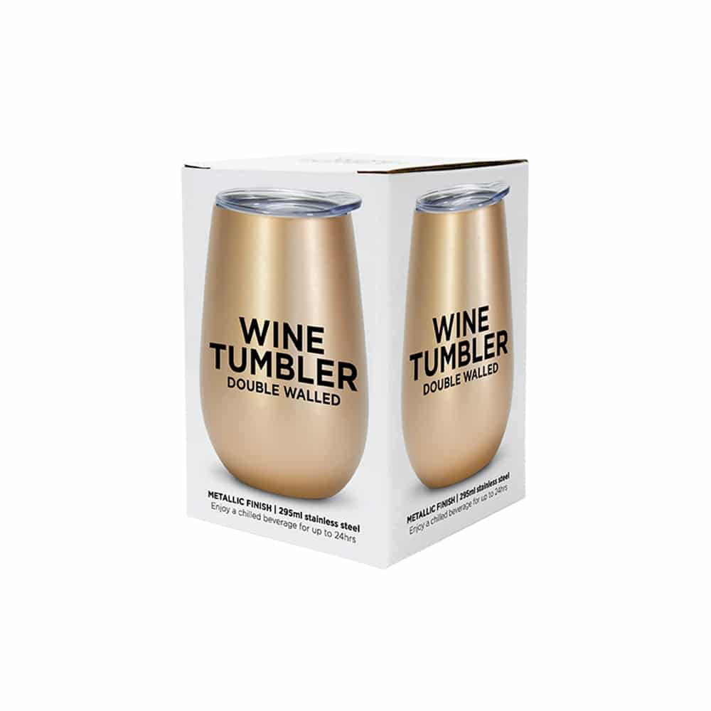 4PK Annabel Trends 295ml Stainless Steel Wine Tumbler - Watermelon