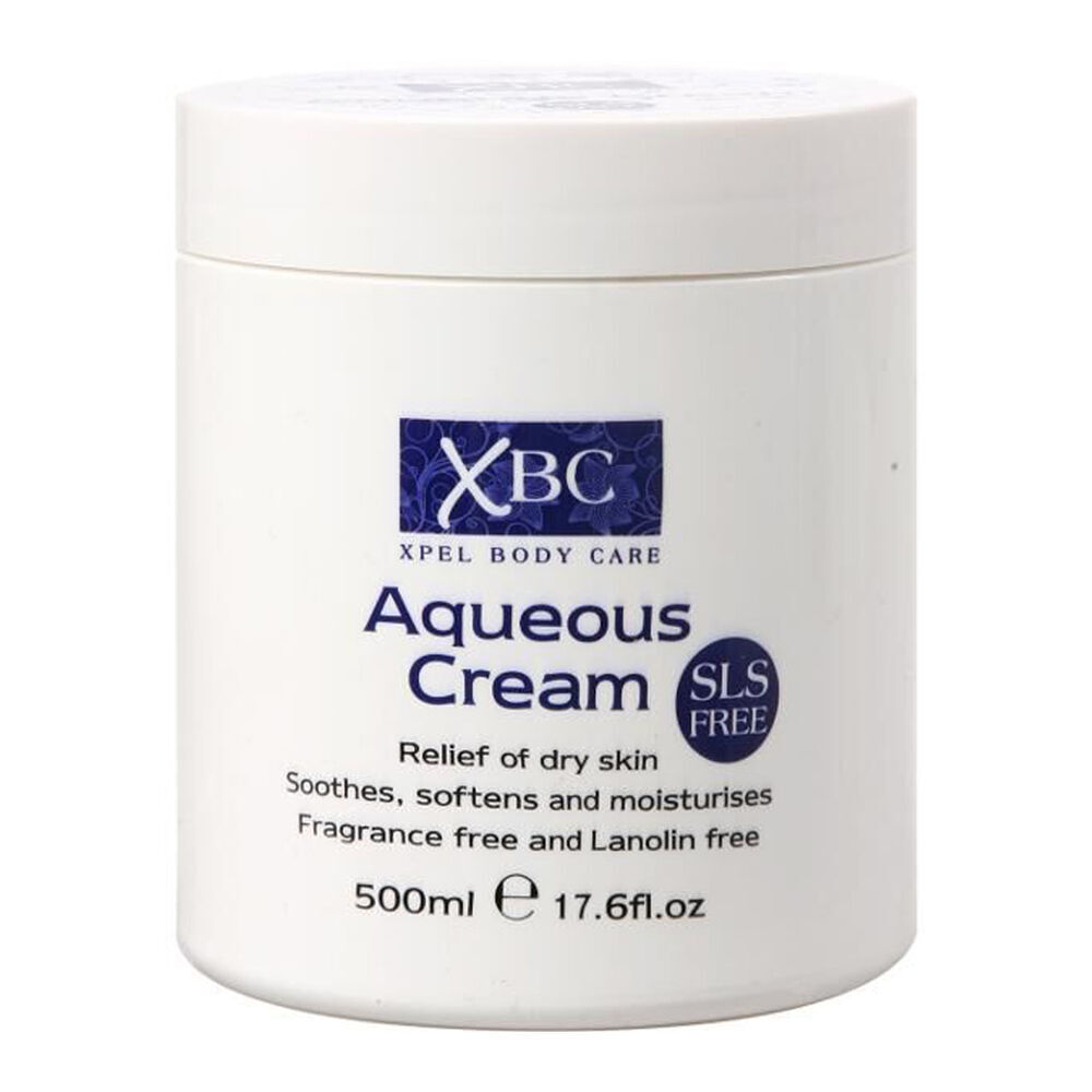 12PK XBC Aquenous Cream Moisturising Lotion Relief For Dry Skin 500ml Fragrance Free