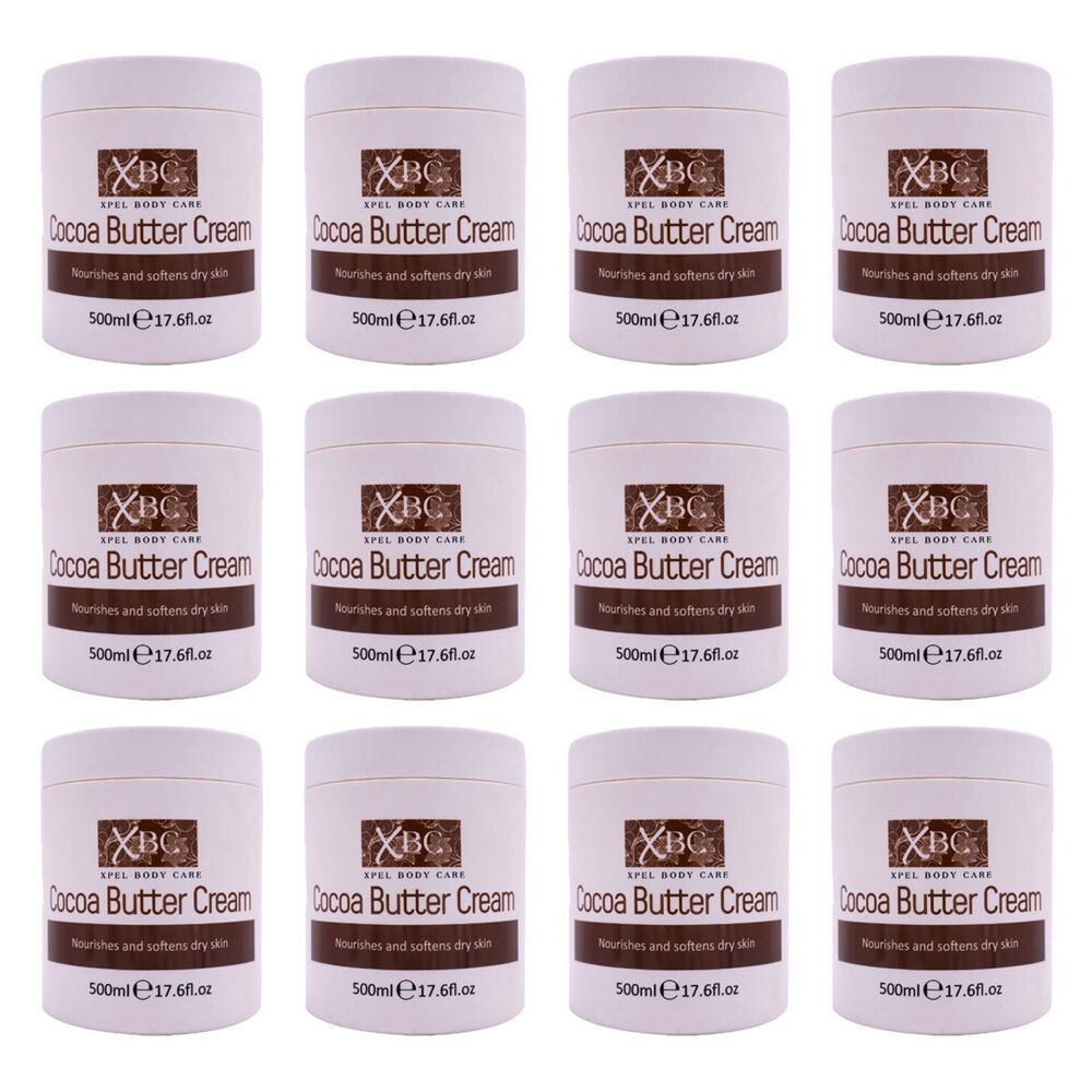 12PK XBC Cocoa Butter Cream Moisturising Body Lotion For Dry Skin 500ml