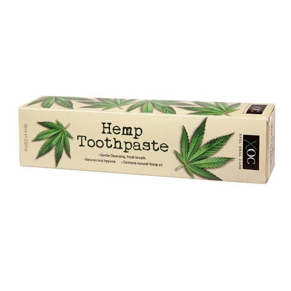 12PK XOC Hemp Toothpaste w/ Toothbrush 100ml Reduce Stains Oral Care