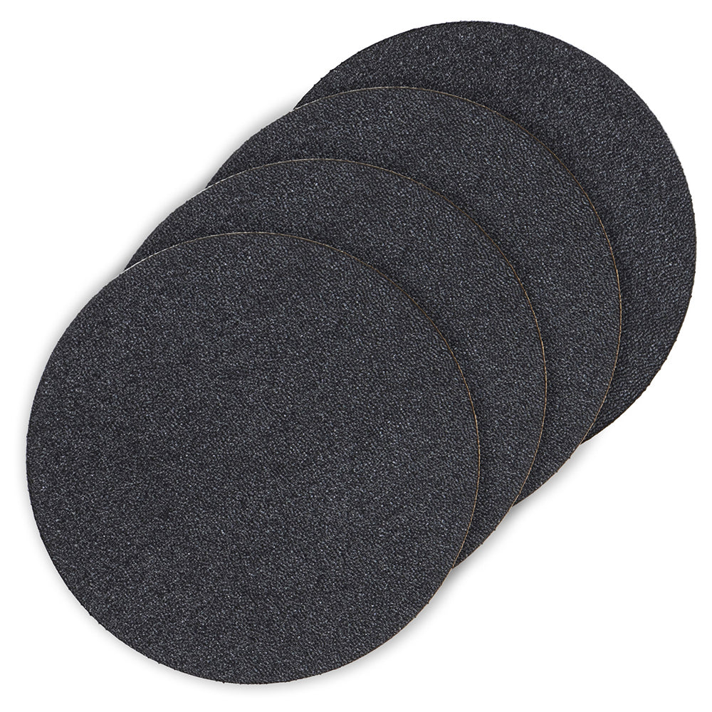4x 4pc Ladelle Hugo Vinyl Round Drink Coasters 10cm Black