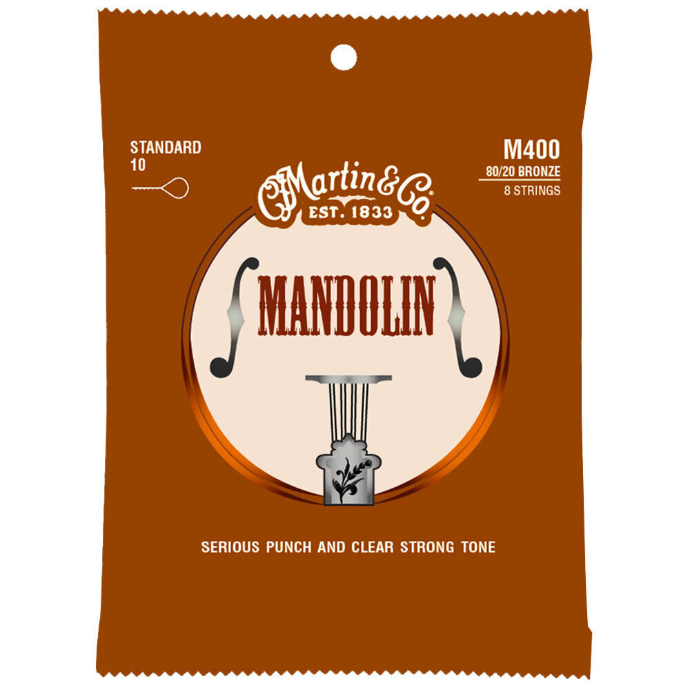 3PK Martin Guitar M400 Mandolin Strings 80/20 Bronze Light Gauge
