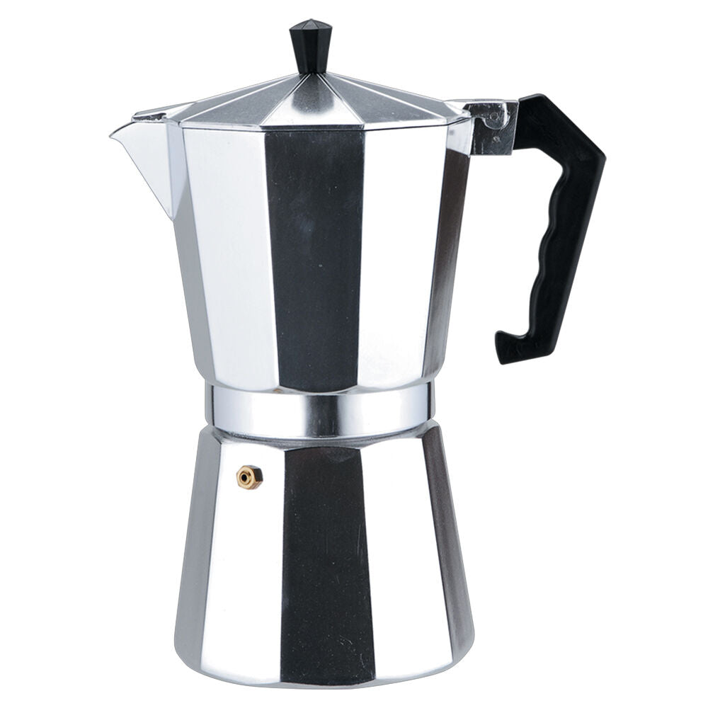 Casabarista Classic Aluminium 6 Cups Espresso Coffee Maker Moka Pot Silver