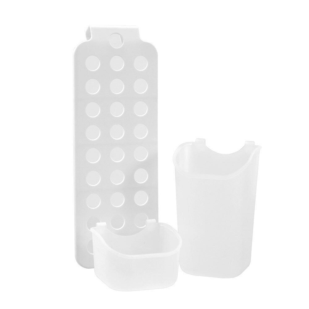 12PK Boxsweden Bathroom Hanging Storage Basket 11.5x32.5cm - White