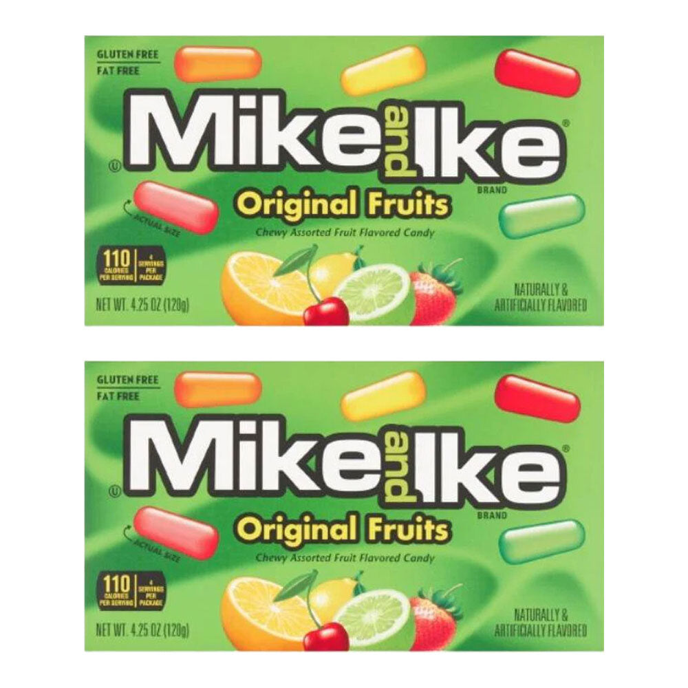 2PK Mike & Ike 120g Original Fruits Flavoured Chewy Candy
