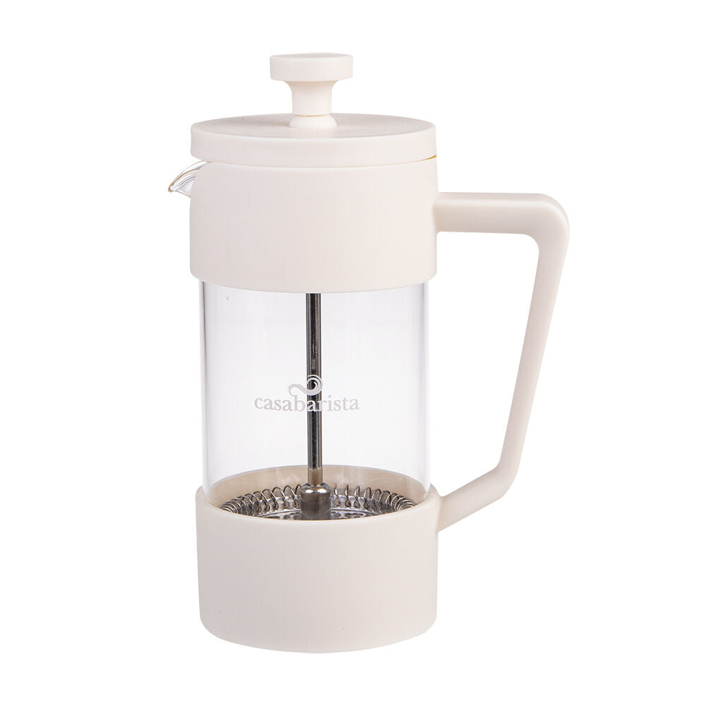Casabarista Oslo Accent Stainless Steel Coffee Plunger 3 Cup 350ml Cream