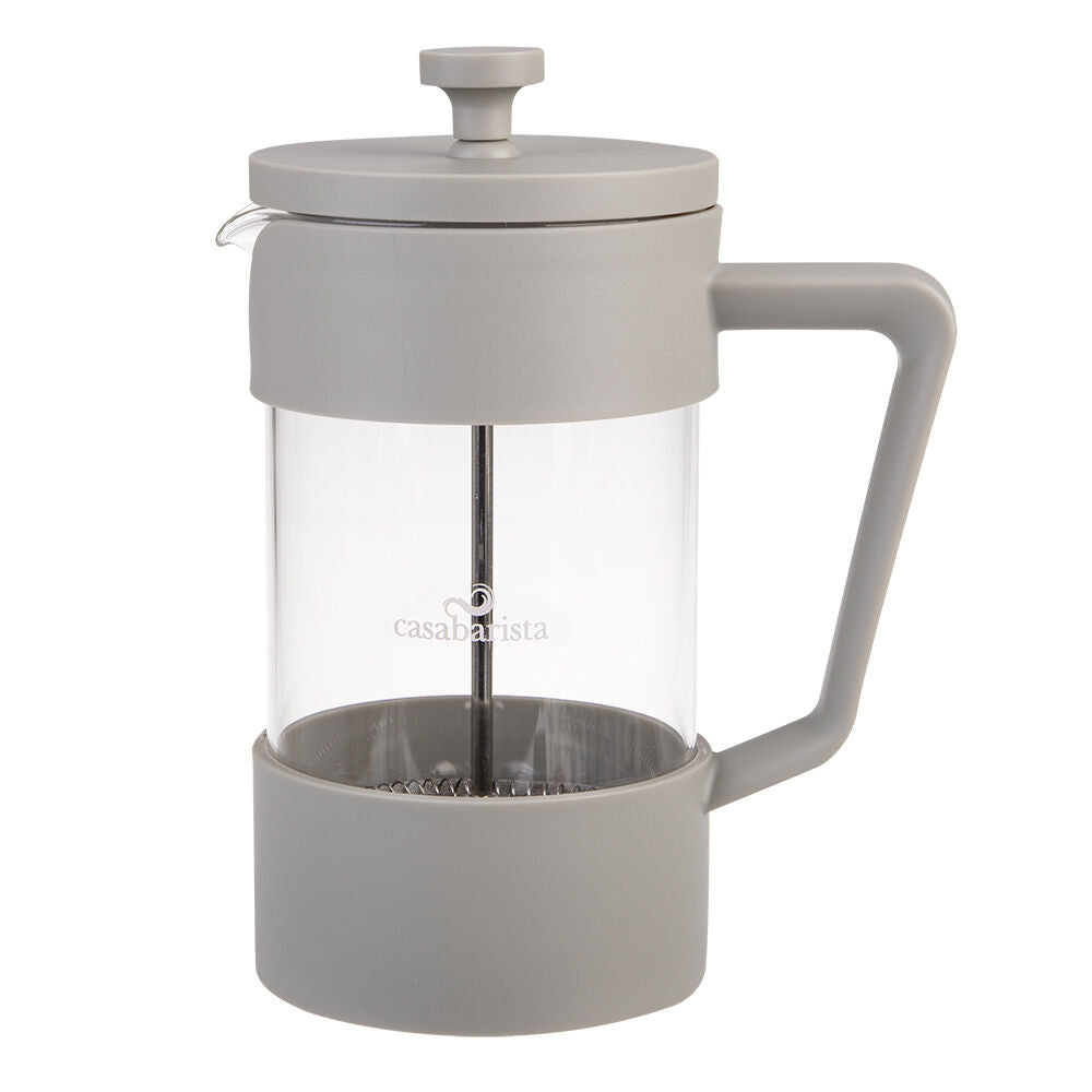 2PK Casabarista Oslo Accent Stainless Steel Coffee Plunger 5 Cup 600ml Taupe