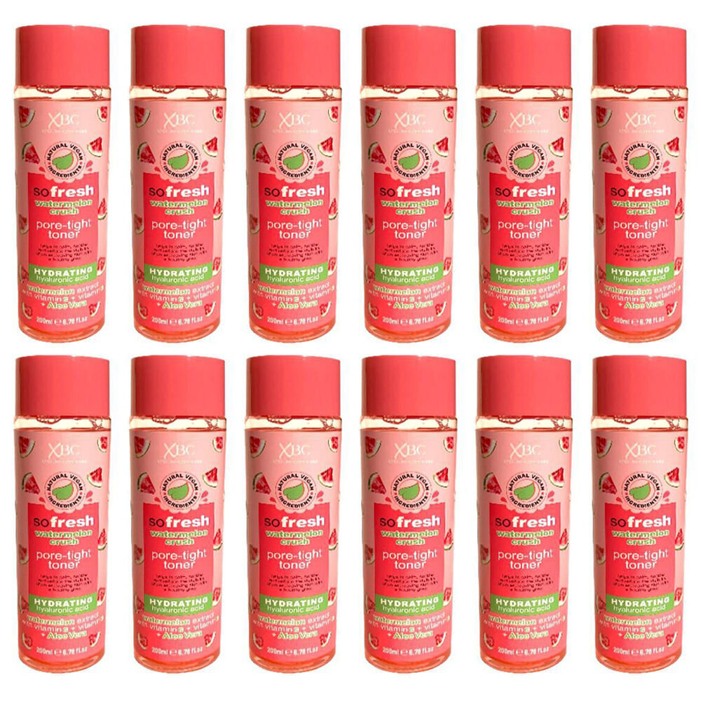 12PK XBC So Fresh Watermelon Crush Pore Tight Toner For All Skin Types 200ml