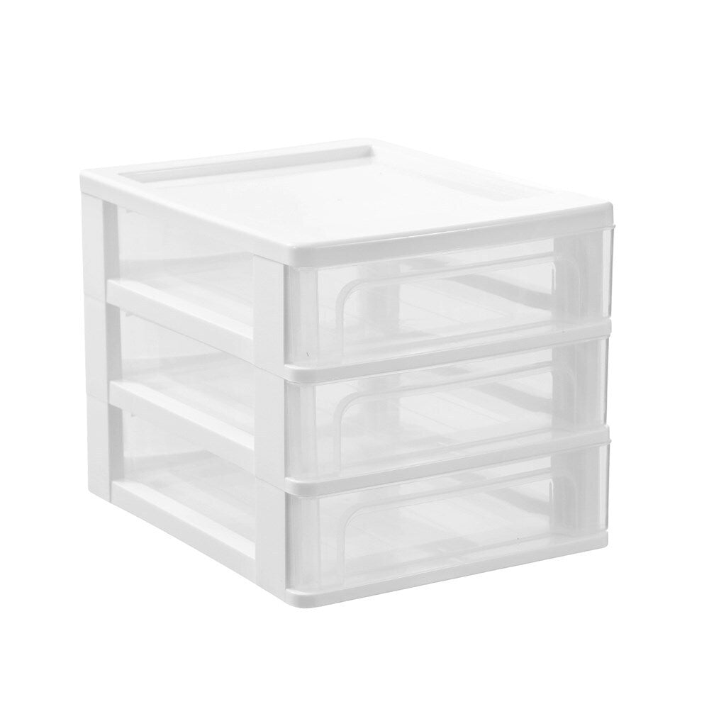 2PK Boxsweden A4 Desktop 3-Drawer Unit 33.5x26cm - Assorted