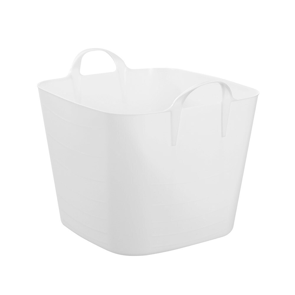 6PK Boxsweden Square Flexible Tub 40L Storage w/ Handle - Assorted