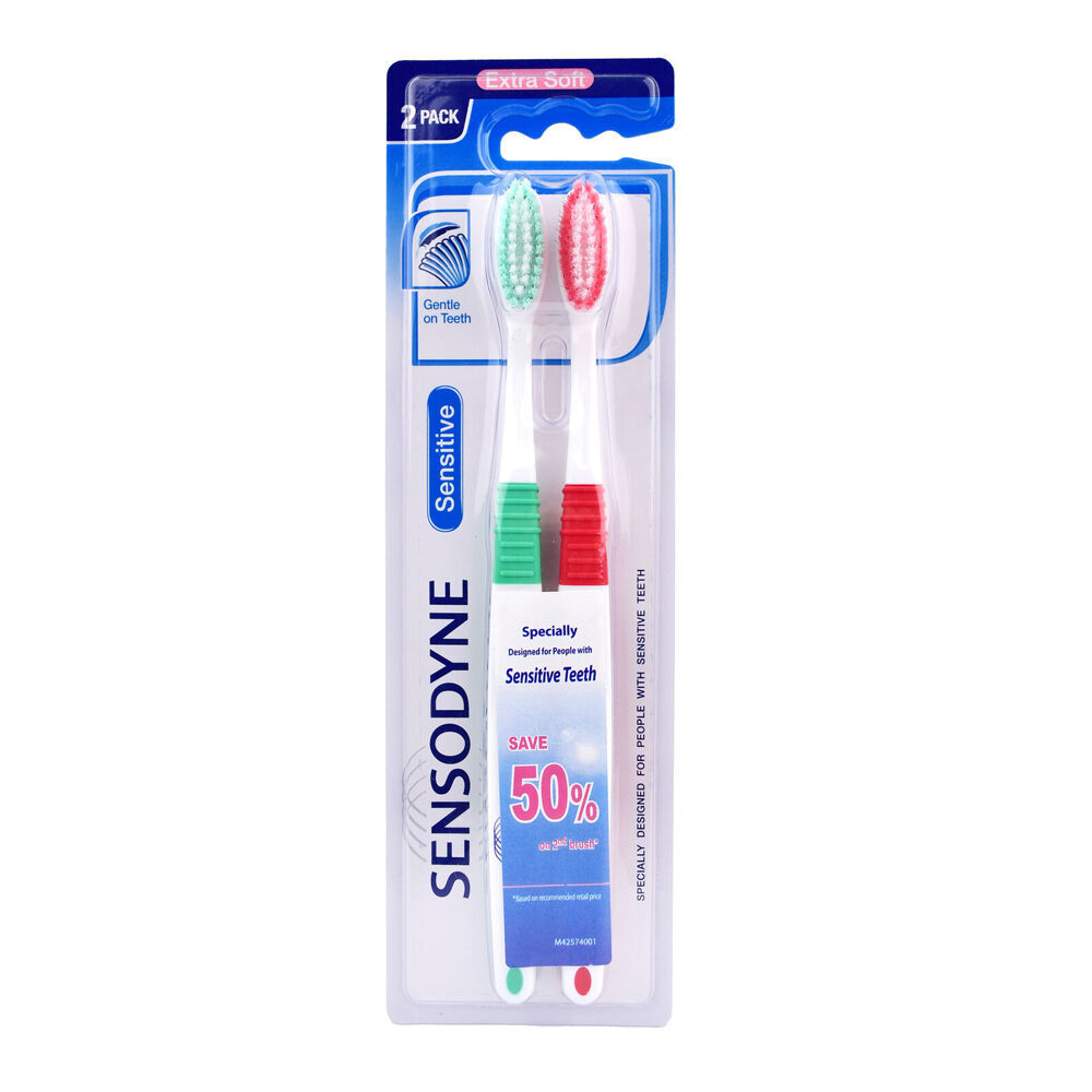 12x 2pc Sensodyne Toothbrush Sensitive Extra Soft Bristles Dental Oral Care Assorted