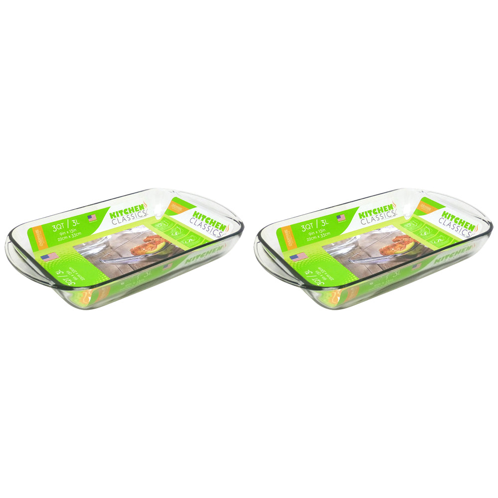 2PK Kitchen Classics Baking Dish 3L Kitchen Cookware 22x33cm